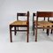Mid-Century Wenge and Rush Dining Chairs, 1960s, Set of 6, Image 5