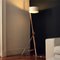 Floor Ka Lamp with White Vegan Leather Tray by Woodendot 5