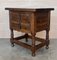 20th Century Spanish Nightstands with Two Drawers and Iron Hardware, 1920, Set of 2 5