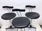 Italian Bar Stools, 1980s, Set of 3 7