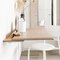 Alada White Pigmented Oak Floating Folding Desk from Woodendot 7