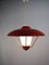 Mid-Century Pendant Lamp in Metal and Plastic, 1950s 8