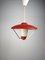 Mid-Century Pendant Lamp in Metal and Plastic, 1950s 1