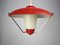 Lampe à Suspension Mid-Century en Métal et Plastique, 1950s 4