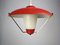 Mid-Century Pendant Lamp in Metal and Plastic, 1950s 4