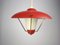 Mid-Century Pendant Lamp in Metal and Plastic, 1950s 2