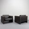 Dark Brown Leather Armchairs by Jürgen Lange for Walter Knoll, Germany, 1970s, Set of 2, Image 6