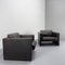 Dark Brown Leather Armchairs by Jürgen Lange for Walter Knoll, Germany, 1970s, Set of 2, Image 2
