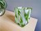 Portuguese Green Spatter Splatter Glass Vase by Marinha Grande, 1970s 7