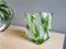 Portuguese Green Spatter Splatter Glass Vase by Marinha Grande, 1970s, Image 6