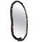 Large Oval Floor Mirror with Wrought Iron Frame, 1970s 1