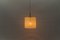 Lámpara de suspensión blanca transparente de Limburg, años 60, Imagen 2
