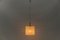 Lámpara de suspensión blanca transparente de Limburg, años 60, Imagen 4