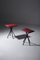 Vintage Italian Stools in Red Faux Leather, 1960, Set of 2, Image 1