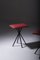 Vintage Italian Stools in Red Faux Leather, 1960, Set of 2, Image 7