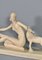S Melani, Art Deco Figurative Skulptur, 1920er, Gips 2