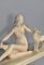 S Melani, Art Deco Figurative Skulptur, 1920er, Gips 6