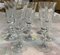 Bohemian Crystal Glasses with Carved Pedestals, 1960s, Set of 38 11