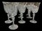 Bohemian Crystal Glasses with Carved Pedestals, 1960s, Set of 38 2