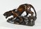 T.cartier, Tiger auf der Pirsch, Anfang 20. Jh., Skulptur aus patiniertem Terrakotta 4