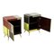 Wood and Glass Bedside Tables, 1980s, Set of 2 6