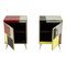 Wood and Glass Bedside Tables, 1980s, Set of 2 5