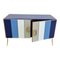 Credenza with Two Doors in Murano Glass, 1980s 5
