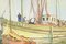 G.Lhermitte, Barcos de arrastre y atún, siglo XX, Pintura al óleo, Imagen 9
