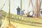 G.Lhermitte, Barcos de arrastre y atún, siglo XX, Pintura al óleo, Imagen 10