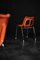Mid-Century Modern Orange Plastic and Chrome Chairs from Plasson, 1960s, Set of 2 11