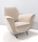 Fauteuil Vintage en Tissu Ivoire, Italie attribué à Ico Parisi, Italie, 1950s 6