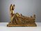 Sculpture of Queen and Angels, 1890s, Gilded Terracotta, Image 1