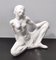 Vintage Italian White Lacquered Ceramic Woman Figure, Italy, 1940s, Image 4