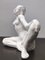 Vintage Italian White Lacquered Ceramic Woman Figure, Italy, 1940s, Image 11