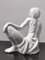 Vintage Italian White Lacquered Ceramic Woman Figure, Italy, 1940s 10