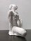 Figura de mujer italiana vintage de cerámica lacada en blanco, Italia, años 40, Imagen 6