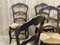 Louis XV Ash Chairs in Straw, 1950s, Set of 6 9