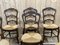 Louis XV Ash Chairs in Straw, 1950s, Set of 6 13