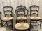 Louis XV Stühle aus Eschenholz aus Stroh, 1950er, 6er Set 13