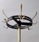 Vintage Revolving Brass and Varnished Iron Coat Rack, Italy, 1950s, Image 6