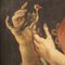 Italienischer Künstler, Porträt eines Mädchens mit Stieglitz, 18. Jh., Öl auf Leinwand, gerahmt 6