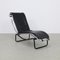 Vintage Chaise Lounge in Leather and Chrome, 1980s, Image 1