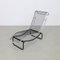 Vintage Chaise Lounge in Leather and Chrome, 1980s 8