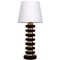 Swedish Brass and Glass Table Lamp, 1960s, Image 1