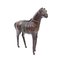 Modelo de caballo mediano de cuero genuino, años 70, Imagen 4
