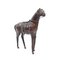 Modelo de caballo mediano de cuero genuino, años 70, Imagen 3