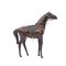 Modelo de caballo mediano de cuero genuino, años 70, Imagen 2
