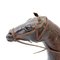 Modelo de caballo mediano de cuero genuino, años 70, Imagen 8
