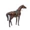 Modelo de caballo mediano de cuero genuino, años 70, Imagen 5