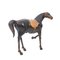 Modelo de caballo grande de cuero genuino, años 70, Imagen 5